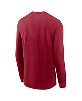 Nike Men's Cardinal Usc Trojans Basketball Icon Two-Hit Long Sleeve T-Shirt