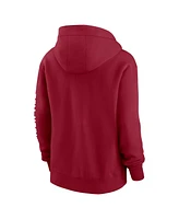 Nike Women's Crimson Alabama Tide Oversize Lockup Phoenix Full-Zip Hoodie Jacket