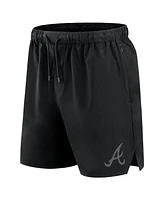Fanatics Men's Black Atlanta Braves Front Office Woven Shorts