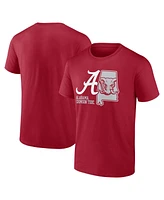 Fanatics Men's Crimson Alabama Tide State Lock T-Shirt