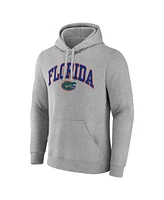 Fanatics Men's Gray Florida Gators Arched Logo Pullover Hoodie