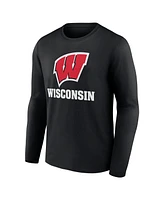 Fanatics Men's Wisconsin Badgers Team Lockup Long Sleeve T-Shirt