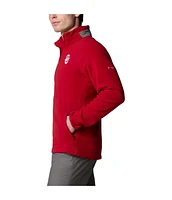 Columbia Men's Crimson Oklahoma Sooners Flanker Iv Fleece Raglan Full-Zip Jacket