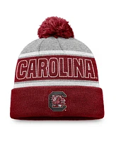 Top of the World Men's Garnet South Carolina Gamecocks Two-Tone Cuffed with Pom Knit Hat