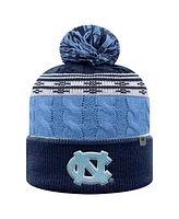 Top of the World Men's Carolina Blue North Carolina Tar Heels Altitude Cuffed with Pom Knit Hat