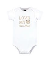 Hudson Baby Boys Cotton Bodysuits, Mamas Bear, 9-12 Months