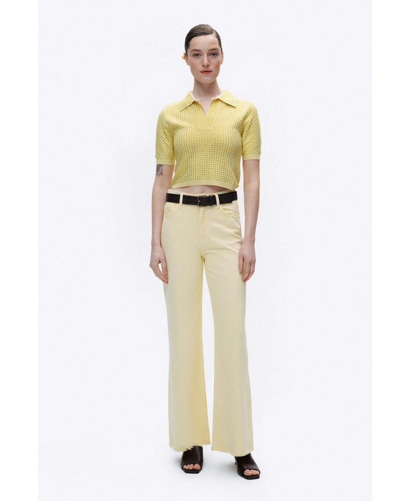 Nocturne Women's Wide Leg Jeans