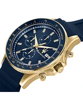 Maserati Men's Chronograph Blue Silicone Watch, 44mm