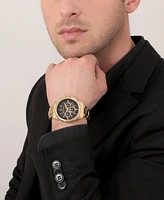 Maserati Men's Date Gold Metal Band Watch, 44mm