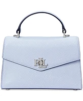 Lauren Ralph Farrah Textured Leather Satchel