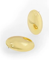 Steve Madden Puffy Oval Statement Button Earrings