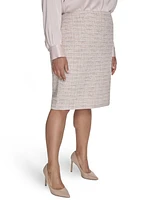 Calvin Klein Plus Tweed Pencil Skirt