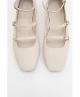 Serena Leather Mary Jane Flats