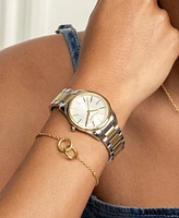 Olivia Burton Women's Glowful Two-Tone Stainless Steel Bracelet Watch, 34mm