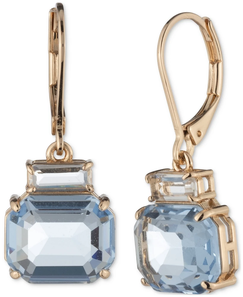 Lauren Ralph Lauren Gold-Tone Stone Leverback Drop Earrings