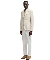 Boss by Hugo Men's Micro-Patterned Fabric Slim-Fit Blazer