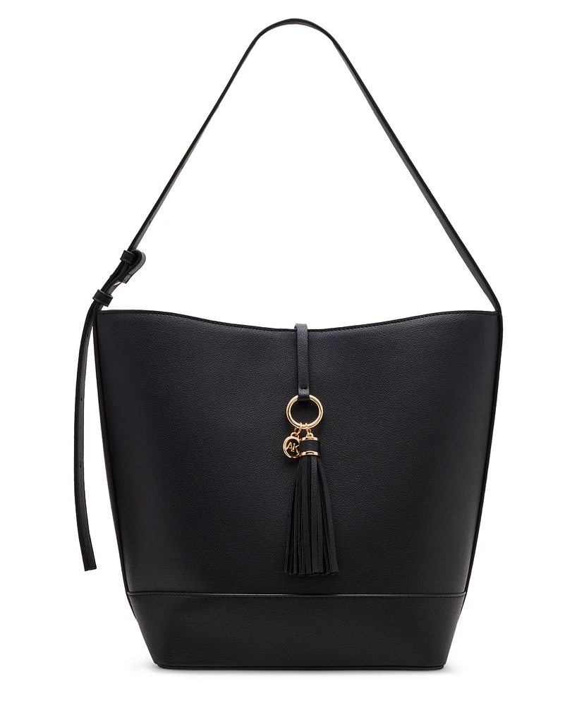 Anne Klein Tassel Large Hobo Bag