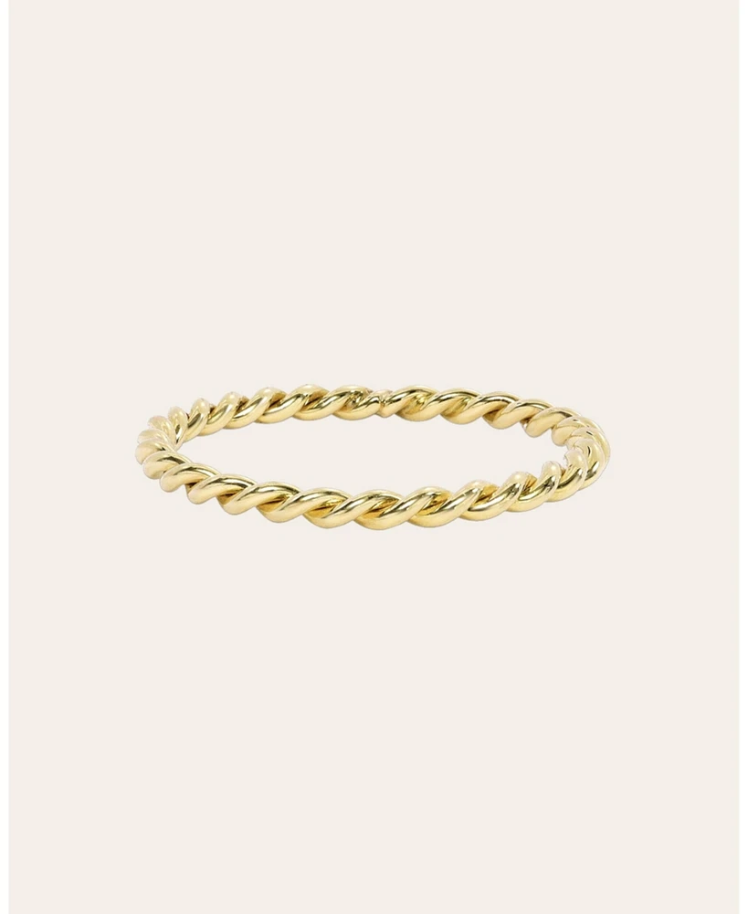 14k Gold Twist Band