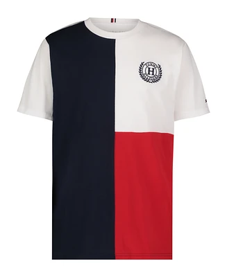 Tommy Hilfiger Toddler and Little Boys Laurel Emblem Short Sleeve T-Shirt