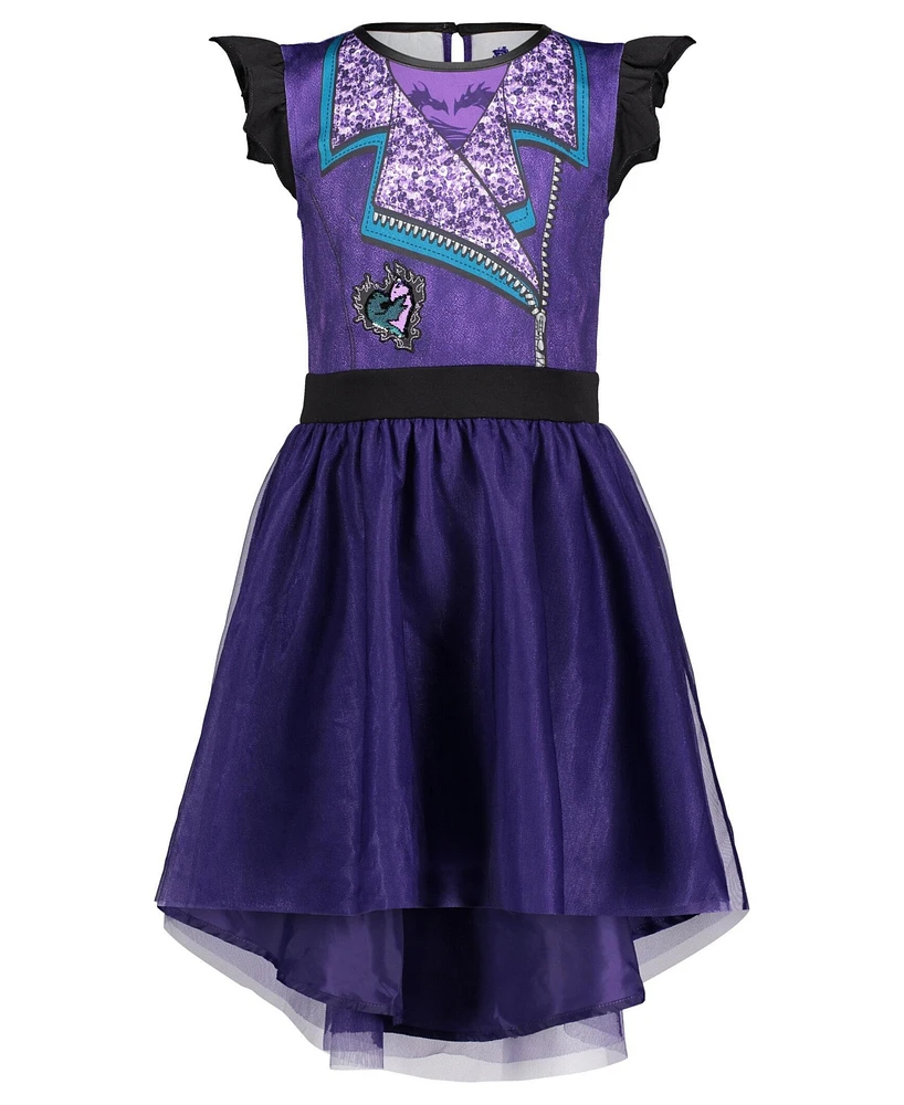 Descendants Mal Tulle Sequin Cosplay Dress