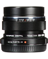 Olympus M.Zuiko Digital Ed 12mm f/2 Lens for Micro Four Thirds, Black