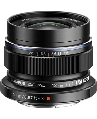 Olympus M.Zuiko Digital Ed 12mm f/2 Lens for Micro Four Thirds, Black