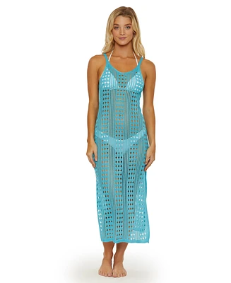 Isabella Rose Women's Tuscany Knit Tank Swim Cover-Up Dress