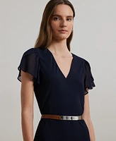 Lauren Ralph Women's Georgette Drop-Waist Dress
