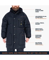 RefrigiWear Big & Tall Iron-Tuff Ice Parka Insulated Winter Jacket, -50°F Comfort Rating, Water-Resistant Windproof