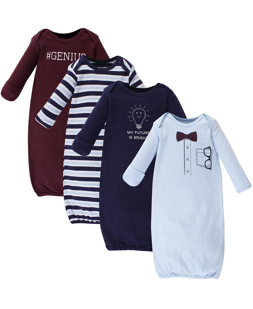 Little Treasure Baby Boys Treasure Cotton Gowns, Genius, Preemie-Newborn