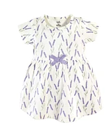 Touched by Nature Baby Girls Organic Cotton Dress and Cardigan 2pc Set