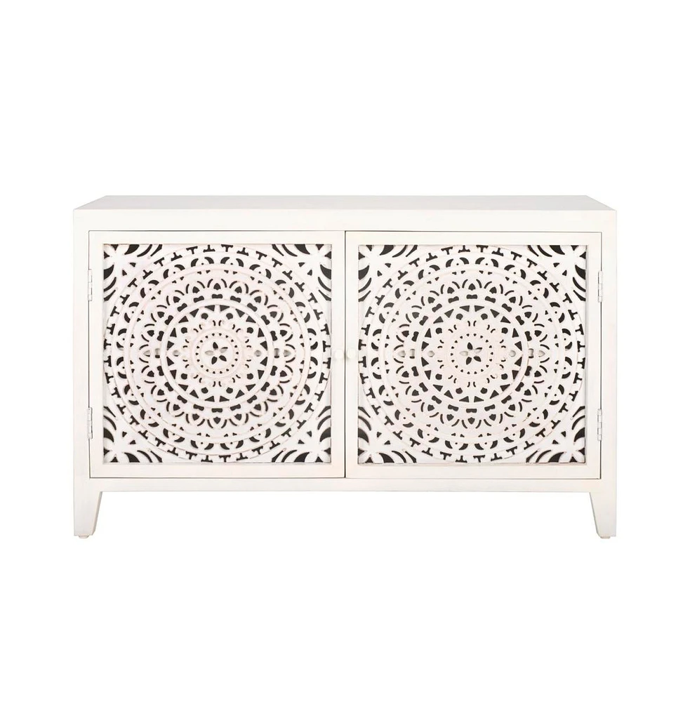 Raelie 2 Shelf 2 Door Media Stand