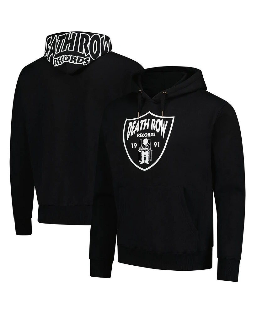 Lids Men's Black Death Row Records Pullover Hoodie