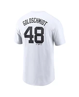 Nike Men's Paul Goldschmidt White New York Yankees Fuse Name Number T-Shirt