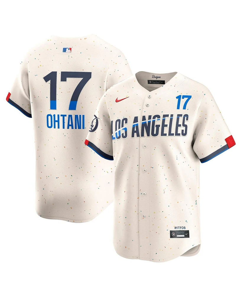 Nike Men's Shohei Ohtani Cream Los Angeles Dodgers City Connect Limited Player Jersey