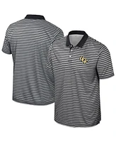 Colosseum Men's Black Ucf Knights Striped Polo Shirt