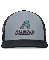 Nike Men's Gray/Black Arizona Diamondbacks Pro Performance Snapback Hat