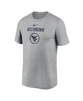 Nike Men's Heather Gray West Virginia Mountaineers On-Court Basketball Legend Practice Performance T-Shirt