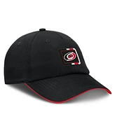 Fanatics Men's Black/Red Carolina Hurricanes Authentic Pro Ripstop Adjustable Hat