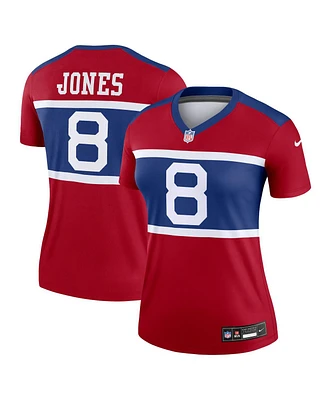 Nike Women's Daniel Jones Red New York Giants Alternate Legend Player Performance Top