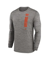 Jordan Men's Heather Gray Florida Gators 2024 Sideline Velocity Performance Long Sleeve T-Shirt