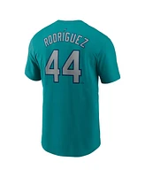 Nike Men's Julio Rodriguez Aqua Seattle Mariners Fuse Name Number Inline T-Shirt