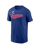 Nike Men's Vladimir Guerrero Blue Montreal Expos Cooperstown Collection Fuse Name Number T-Shirt