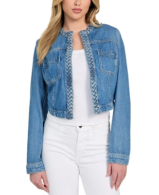 Guess Women's Juliana Braided Denim Jacket