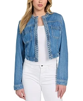 Guess Women's Juliana Braided Denim Jacket