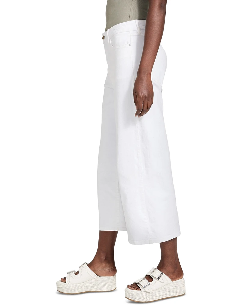 Guess Women's Bellflower Cropped Wide-Leg Jeans