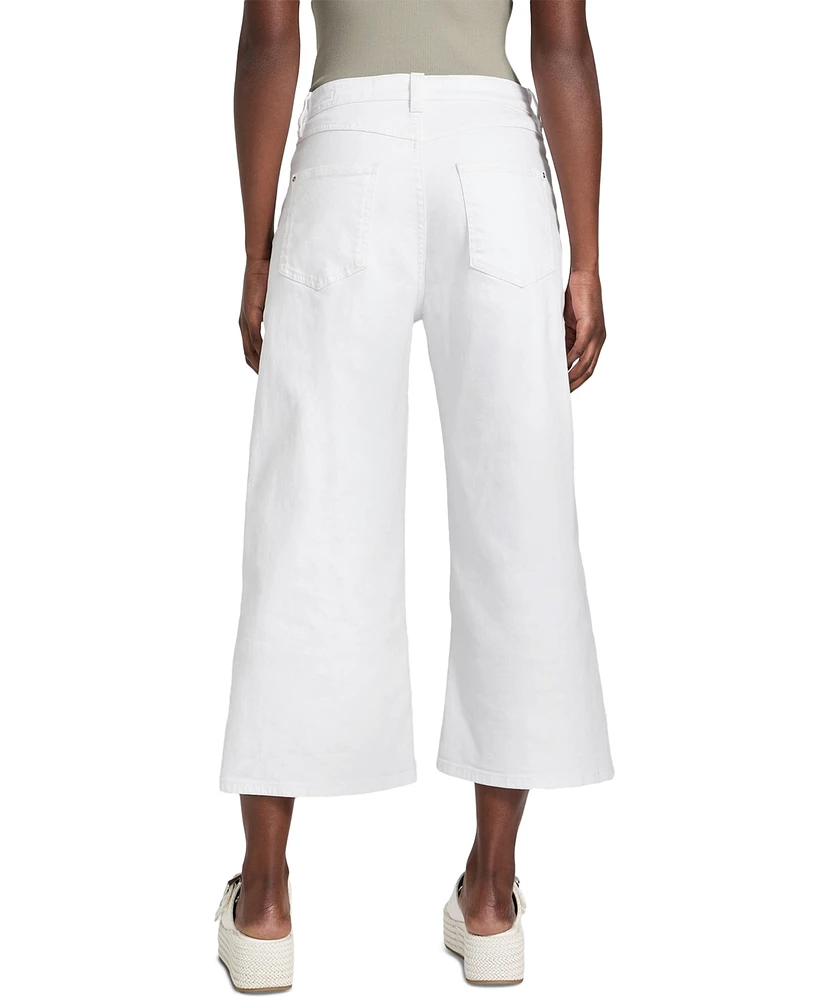 Guess Women's Bellflower Cropped Wide-Leg Jeans