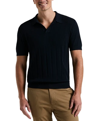 Perry Ellis Men's Johnny Collar Stripe Polo Shirt