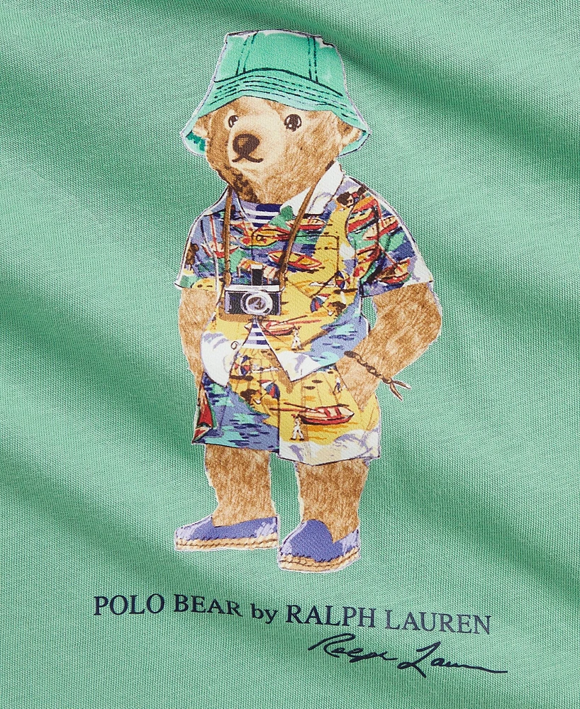 Polo Ralph Lauren Baby Boys Cotton Jersey Bear Shortall