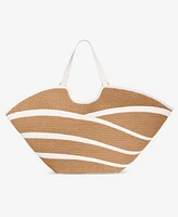 I.n.c. International Concepts Zavaa Straw Tote, Exclusively at Macy's